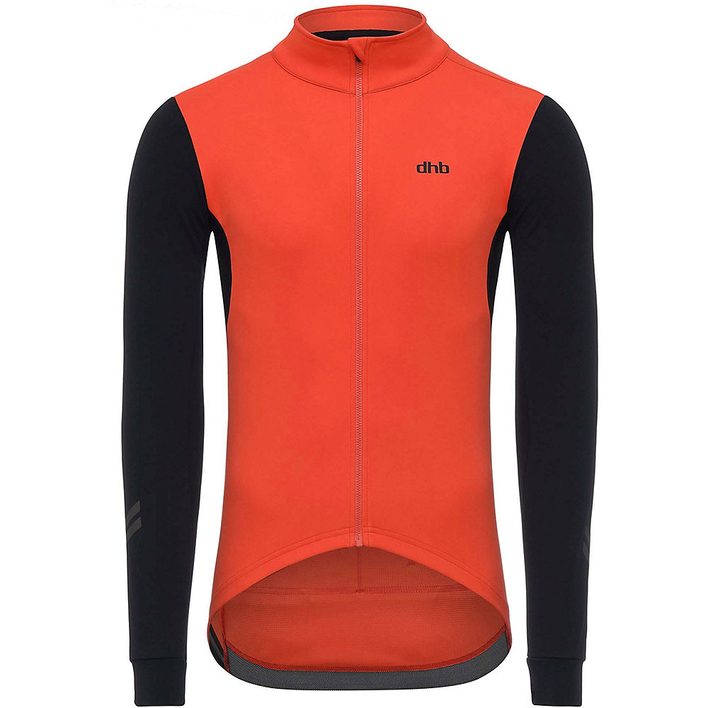 Veste dhb Aeron Rain Defence Polartec - Rouge-Noir, Rouge-Noir
