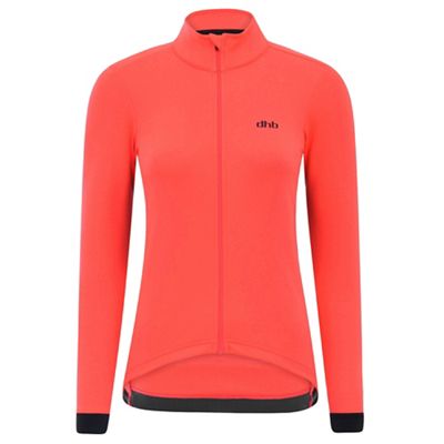 dhb Aeron Women Rain Defence Polartec Jacket - Coral Pink - UK 14}, Coral Pink