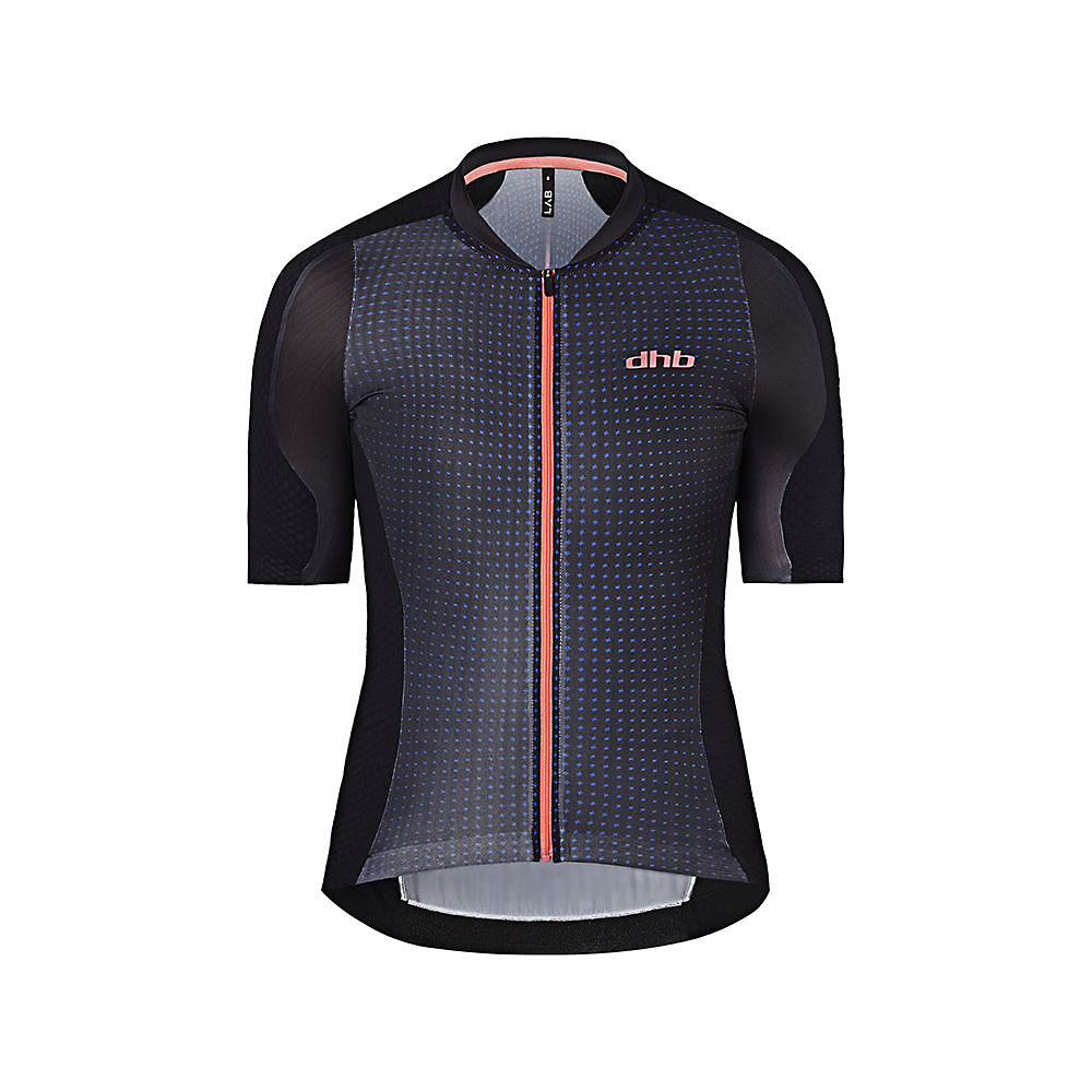 dhb Aeron Lab Raceline Womens S-S Jersey - Black-Coral - UK 10}, Black-Coral