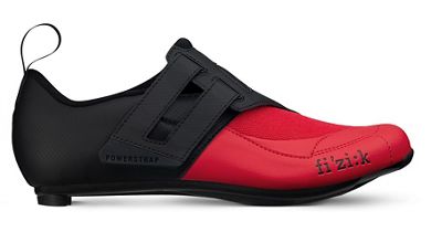 Fizik Transiro R4 Powerstrap Shoes - BLACK-RED - EU 46.5}, BLACK-RED