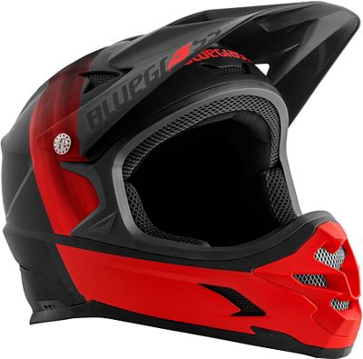 Bluegrass Intox Helmet - Black Red Matt - L}, Black Red Matt