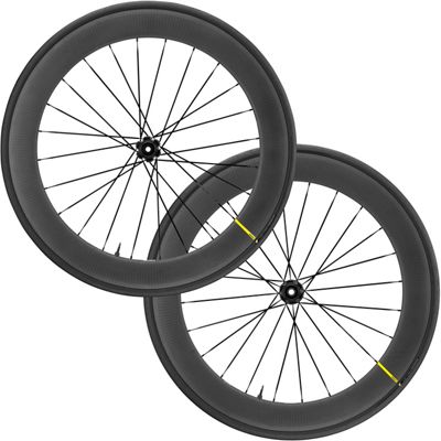 Paire de roues Mavic Comete Pro SL UST CL (carbone) 2019 - Noir - 25c