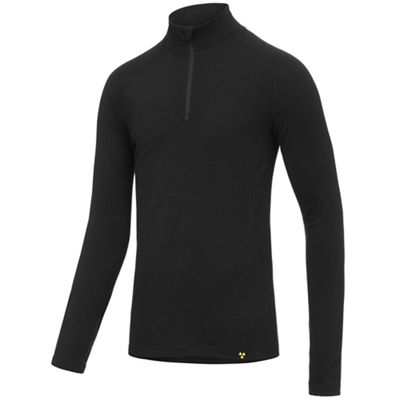 Maillot de corps Nukeproof (laine Mérinos, manches longues, fermeture zippée 1/4) - Noir - XS, Noir