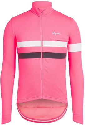 Rapha Long Sleeve Brevet Jersey - High-Vis Pink, High-Vis Pink