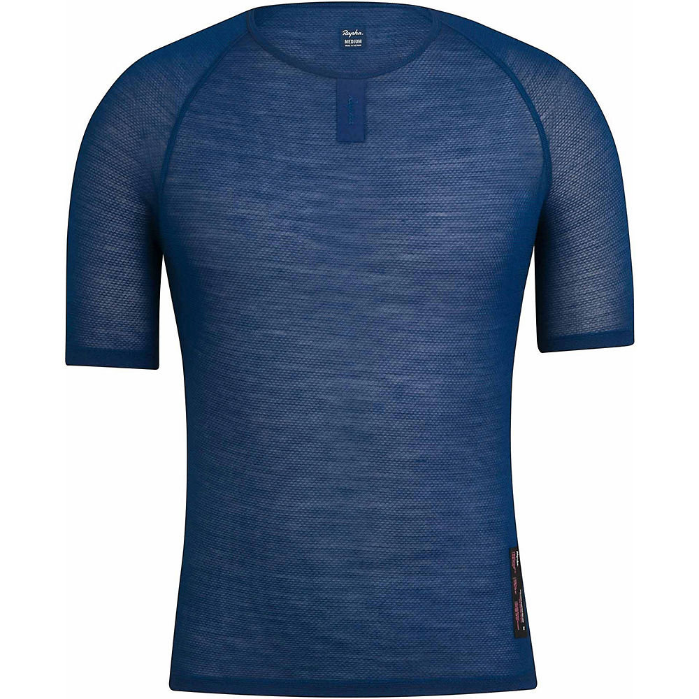 Rapha Merino Mesh Base Layer (Short Sleeve) - Marine - XS, Marine