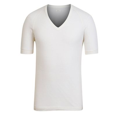 Maillot de corps Rapha (col en V) - Crème - 2XS, Crème