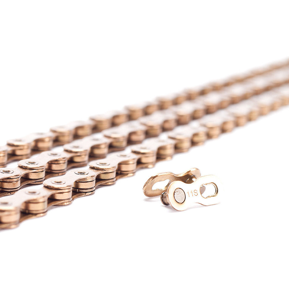 Box Hex Lab 11 Speed Chain - Amber Carbo-Nitride - 116 Links, Amber Carbo-Nitride