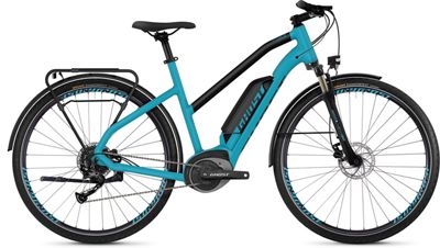 Ghost Square Trekking B1.8 Women's E-Bike 2019 - River Blue - Jet Black, River Blue - Jet Black