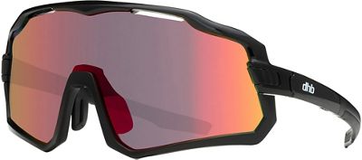 Lunettes de soleil Dhb vector (verres revo) - noir/noir, noir/noir