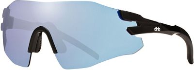 Lunettes de soleil dhb Upsilon (sans monture) - Noir/Noir, Noir/Noir