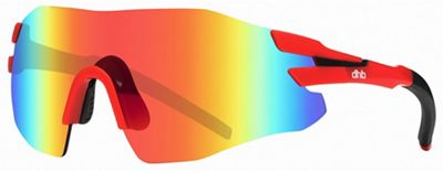 Lunettes de soleil dhb Upsilon (sans monture) - Rouge-Noir, Rouge-Noir
