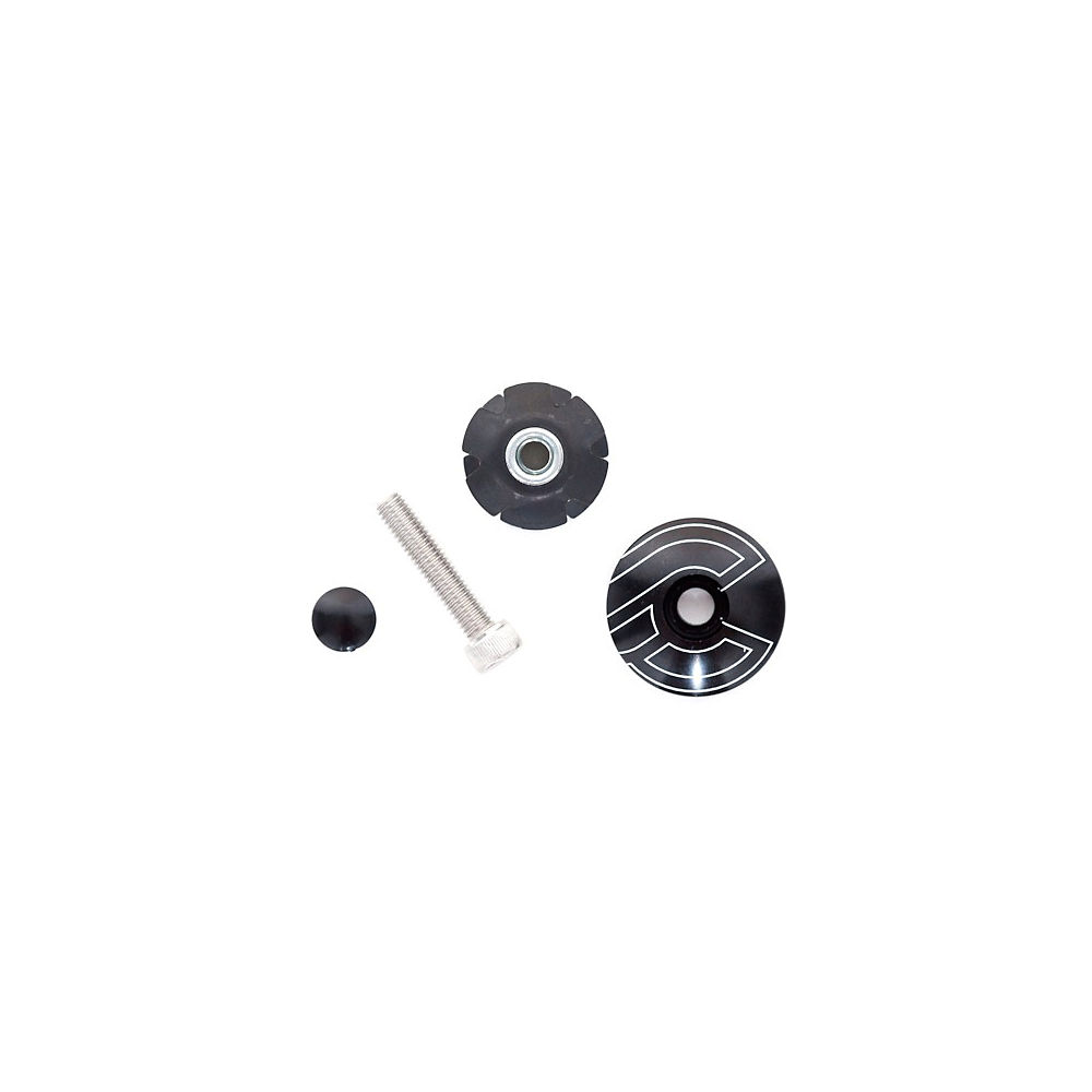 Bouchon supérieur Cinelli (avec vis 28,6) - Noir - 1.1/8, Noir