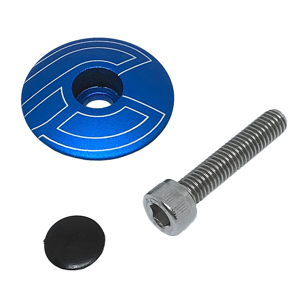 Bouchon supérieur Cinelli (avec boulon et vis) - Bleu - 1.1/8, Bleu
