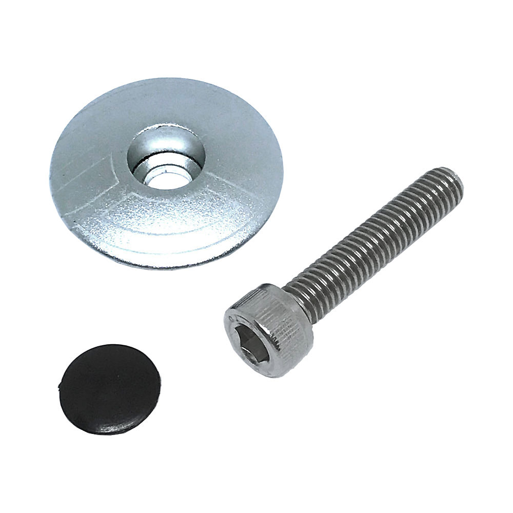 Bouchon supérieur Cinelli (avec boulon et vis) - Argent - 1.1/8, Argent