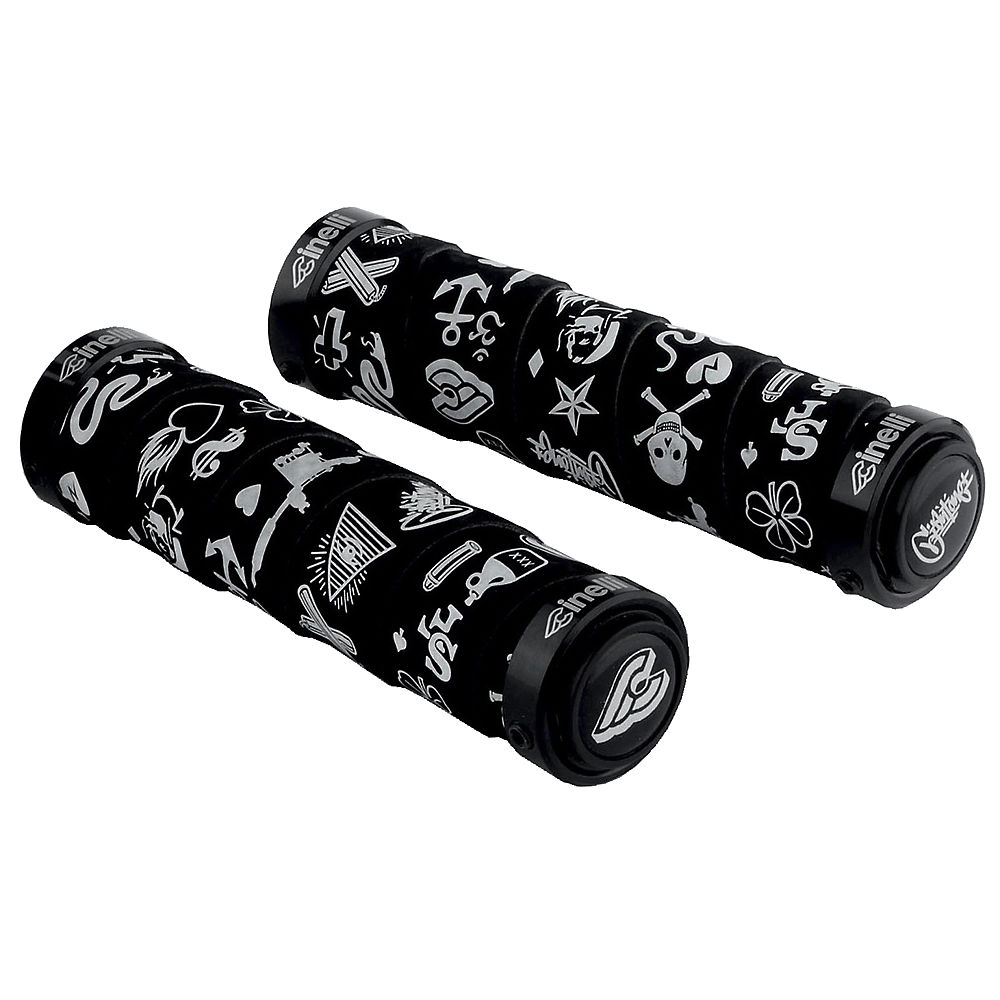 Poignées Cinelli Mike Giant Art - Noir - 129mm, Noir