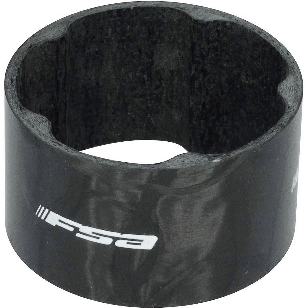 FSA Unidirectional Carbon Headset Spacer - Black - 1.1/8", Black