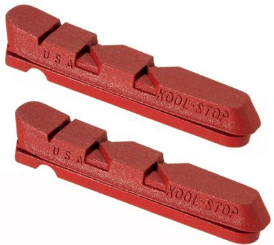 Kool Stop Dura2 Pair Of Cartridge Inserts - Salmon - Extreme - Wet Weather}, Salmon