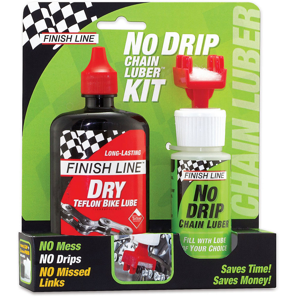 Finish Line No Drip & Dry Teflon Bike Lube Kit, n/a