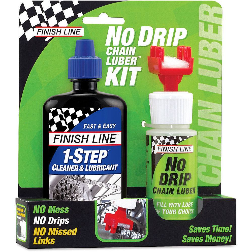 Image of Finish Line No Drip & 1Step Cleaner & Bike Lube Kit, n/a