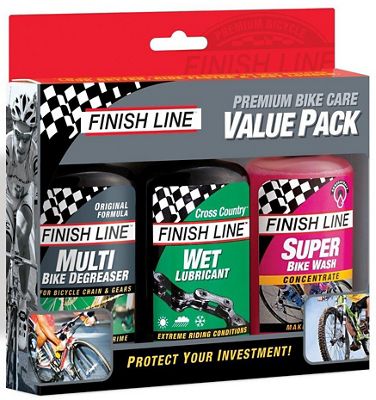 Finish Line Bike Care Value Pack - 4oz x 3}