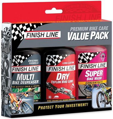 Finish Line Bike Care Summer Value Pack - 4oz x 3}