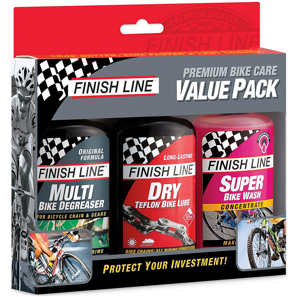 Finish Line Bike Care Summer Value Pack - 4oz x 3