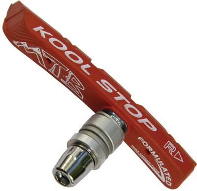 Kool Stop MTB Contoured Pair Of Brake Blocks - Salmon - Extreme- Wet Weather, Salmon