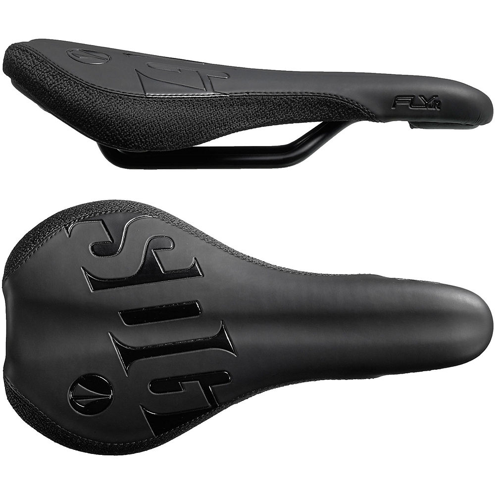 SDG Fly Junior Steel Rail Saddle - Noir - Noir - 235mm Long x 122mm Wide, Noir - Noir