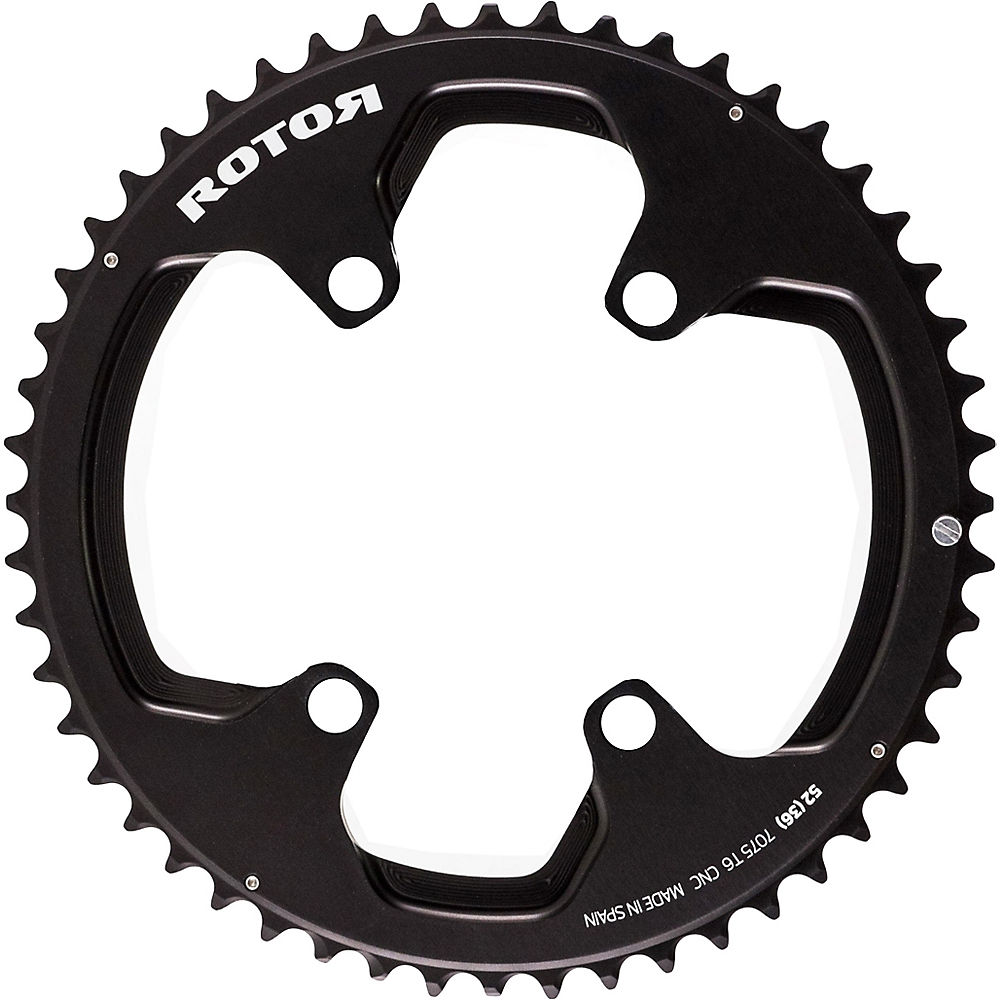 Rotor Round Chainring BCD110x4 Outer - Noir - 110mm, Noir