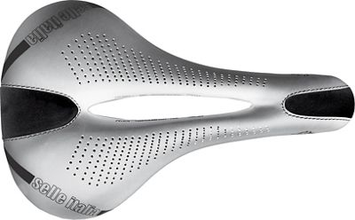 Selle Italia Lady Gel Manganese Flow Bike Saddle - White - S2 - 135mm Wide, White