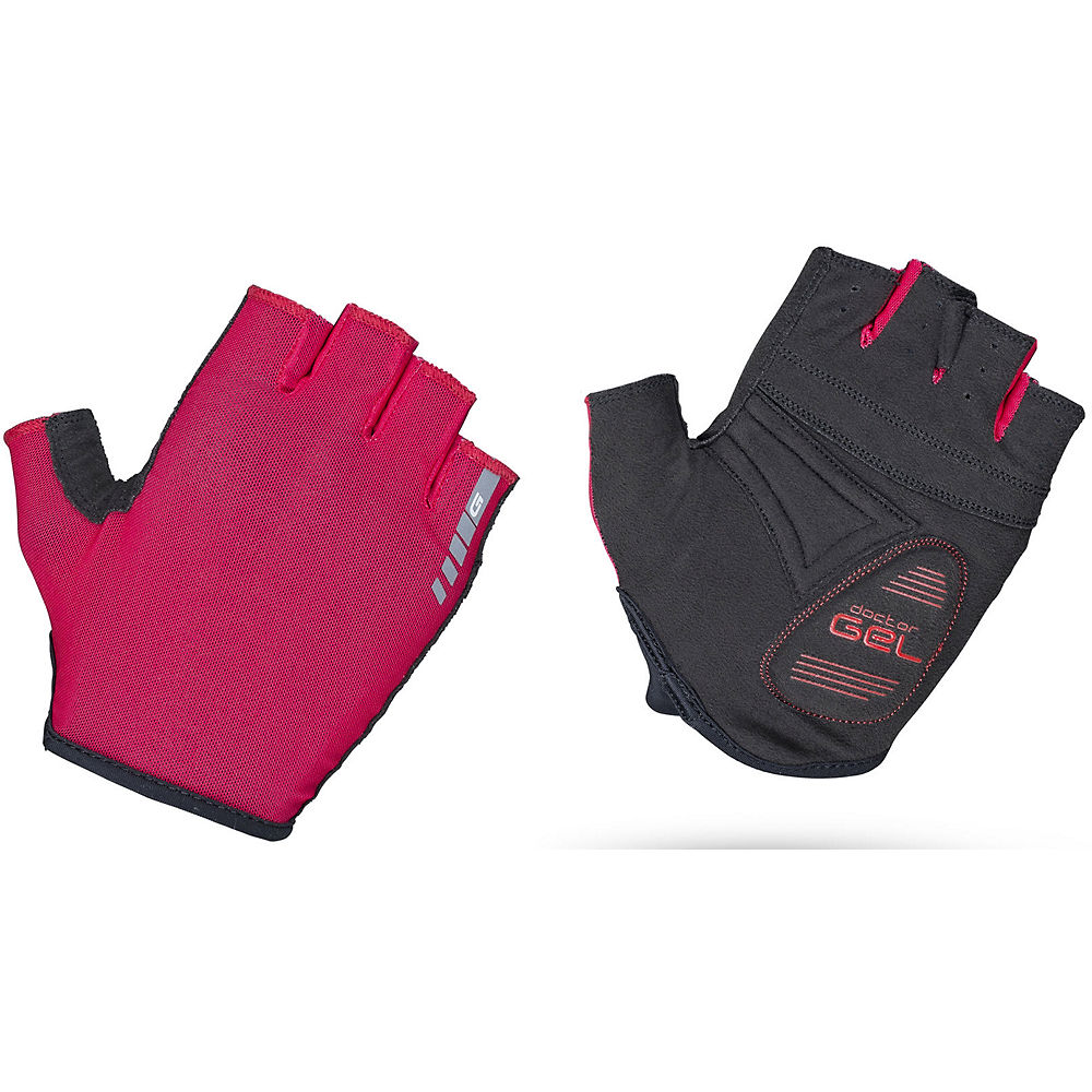 GripGrab Solara Lightweight Padded Gloves - Rouge - XS, Rouge