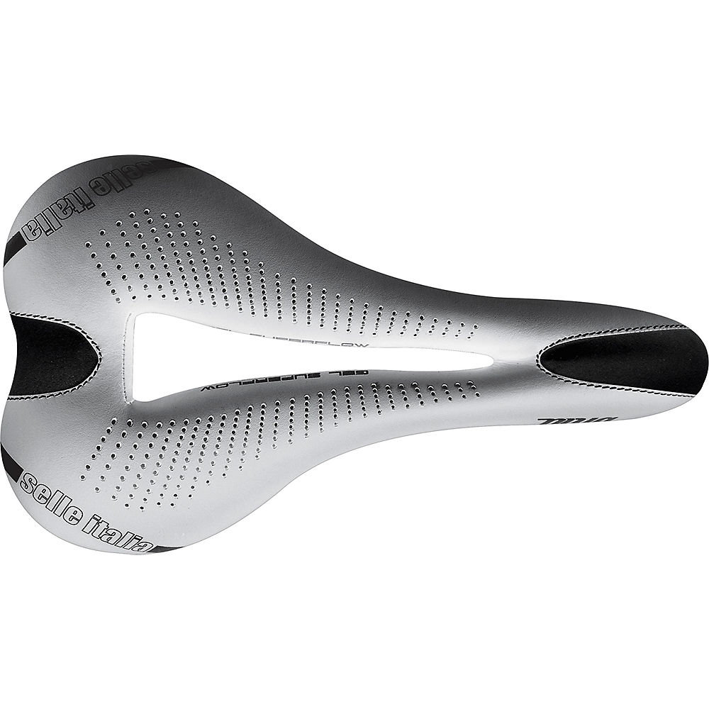 Selle Italia Diva Gel Ti316 Superflow Bike Saddle - White - S3 - 135mm Wide, White