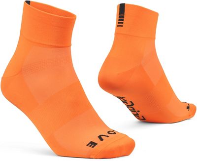 GripGrab Lightweight SL Short Sock - Orange Hi-Vis - L}, Orange Hi-Vis