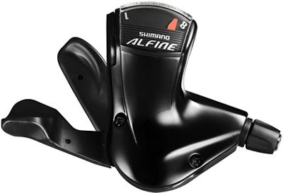 Shimano Alfine Rapidfire 8 Speed Shifter AW14 - Black - RH Shifter and Lever}, Black