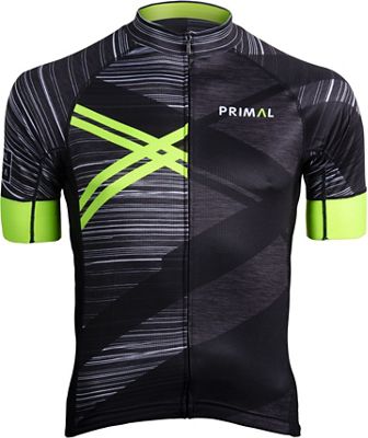 Primal Team Primal Asonic EVO 2.0 Jersey - Black-Green - S}, Black-Green