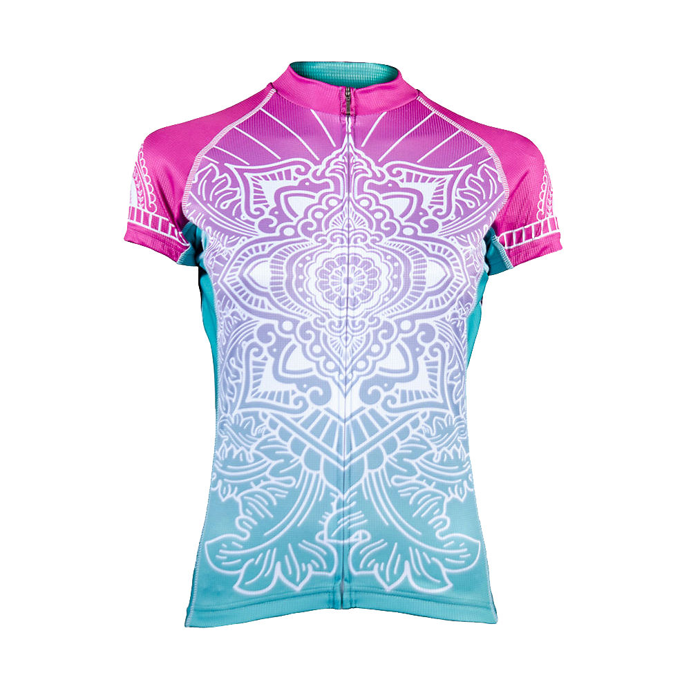Primal Women's Serenity Evo Jersey Colorful - Pink-Green