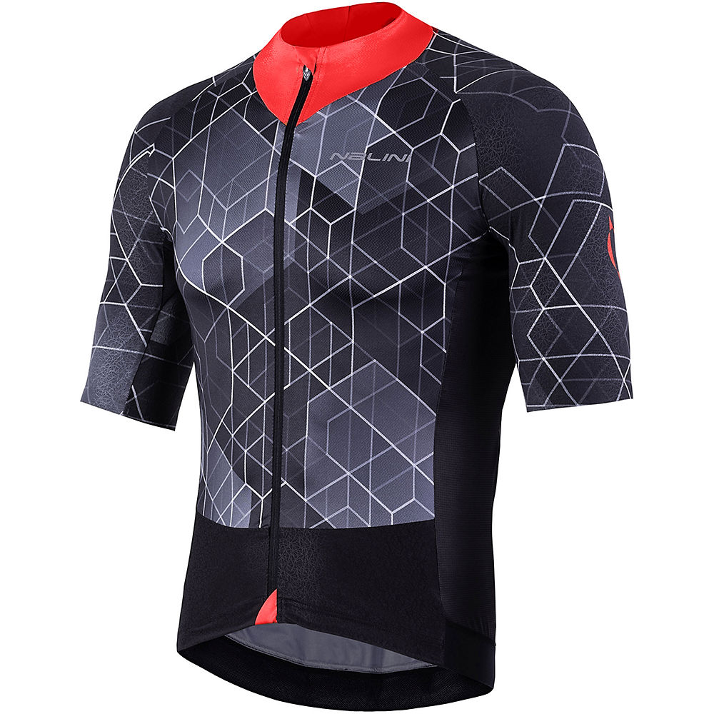 Nalini AIS Stelvio 2.0 Jersey - Noir/Rouge - M