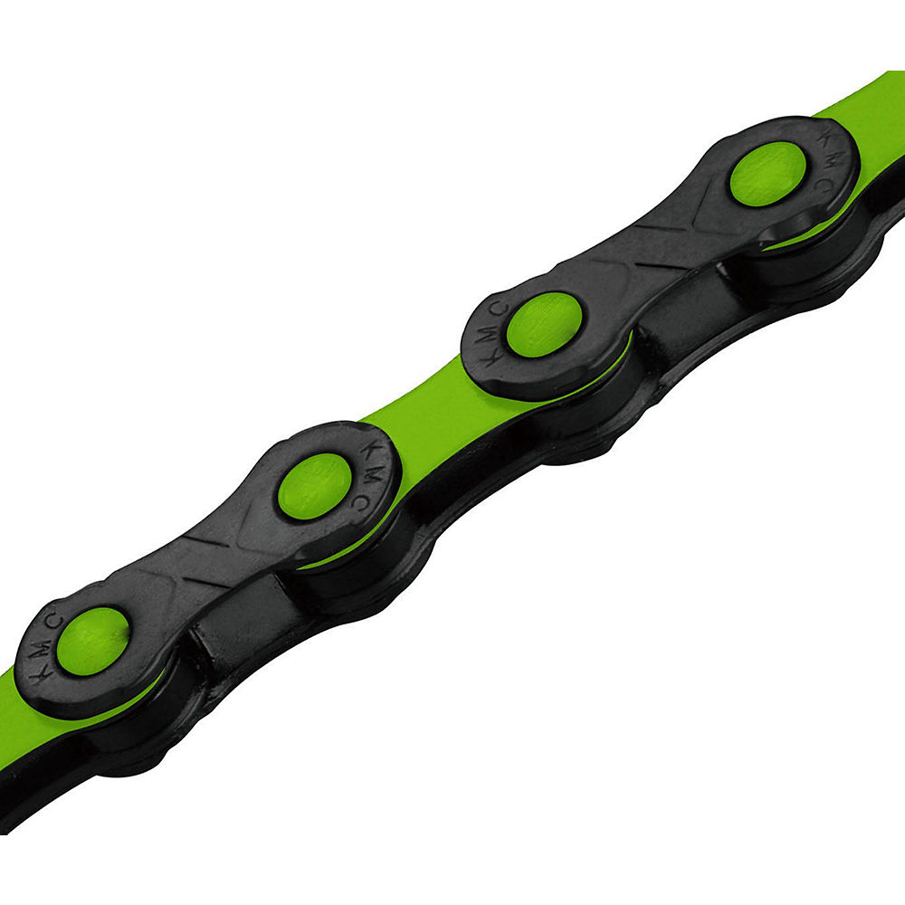 KMC DLC12 12 Speed Chain - Noir-Vert, Noir-Vert