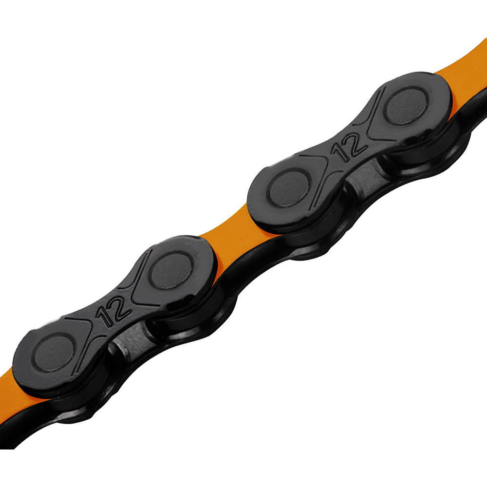 KMC DLC12 12 Speed Chain - Noir-Orange, Noir-Orange