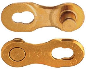 Maillons de chaîne KMC (paire) - Gold Ti/N - 11 Speed, Gold Ti/N