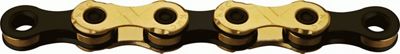 KMC X12 12 Speed Chain - Gold Ti-N - Black - 126 Links}, Gold Ti-N - Black