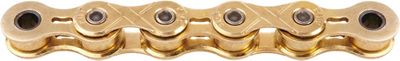 KMC X101 Single Speed Bike Chain - Gold - 112 Links}, Gold