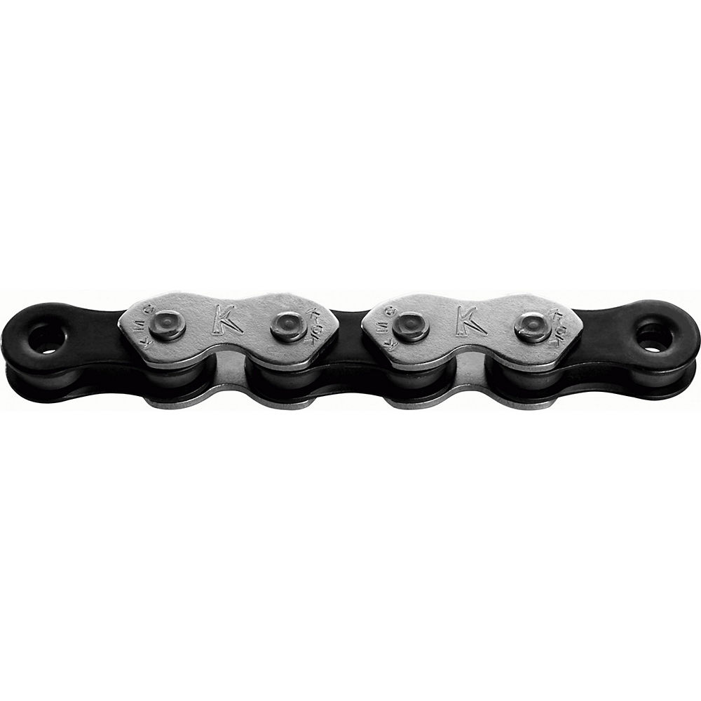 KMC K1 Single Speed Chain - Argent-Noir - Wide - 110 Links, Argent-Noir