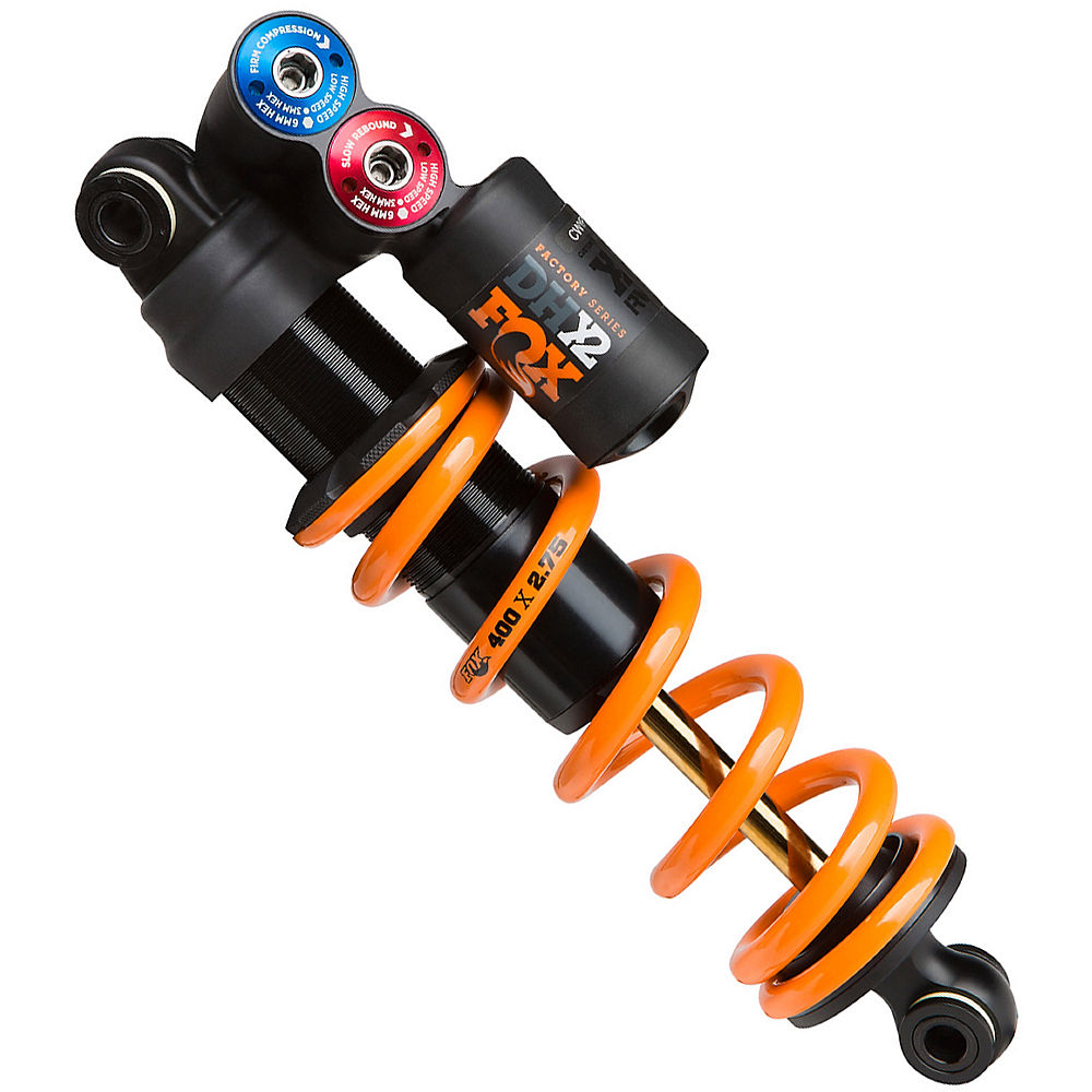 Fox Suspension Float DHX2 Factory Rear Shock 2018 - Noir - Orange - 222 x 70mm 500lbs