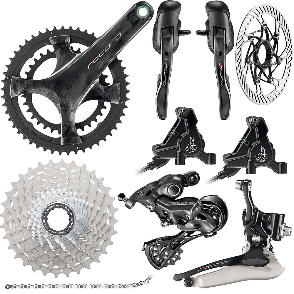 Campagnolo Record 12 Speed Road Groupset - Disc 2019 - Carbone - 11-32t, Carbone