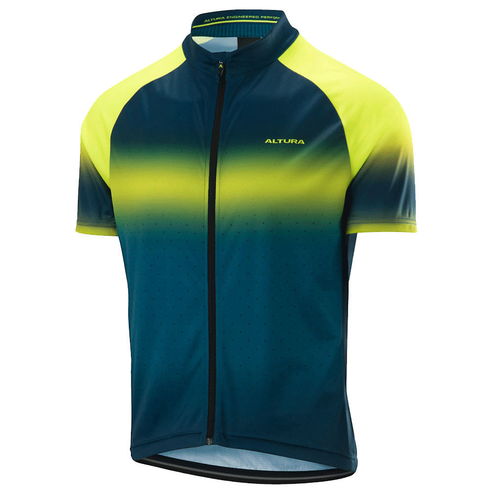 Altura Airstream Short Sleeve Jersey - Hi-Viz Yellow-Teal
