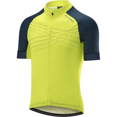 Altura Firestorm Short Sleeve Jersey - Hi-Viz Yellow-Teal, Hi-Viz Yellow-Teal