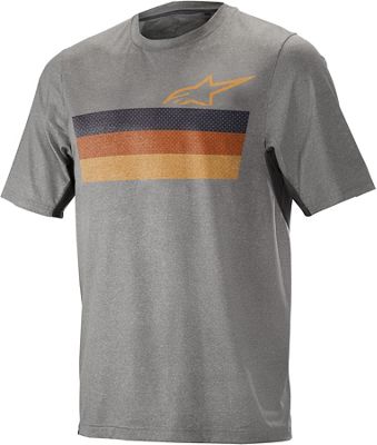 Maillot Alpinestars Alps 6.0 (manches courtes) - MELANGE LIGHT GRAY BLUE ORANGE - XL