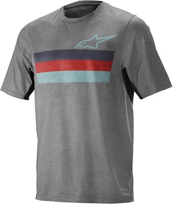 Maillot Alpinestars Alps 6.0 (manches courtes) - MELANGE MD GRAY RED STILLWATER, MELANGE MD GRAY RED STILLWATER