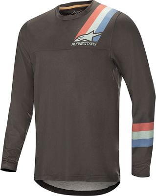 Alpinestars Alps 4.0 Long Sleeve Jersey - MELANGE DARK GRAY TEAL RED - XXL, MELANGE DARK GRAY TEAL RED